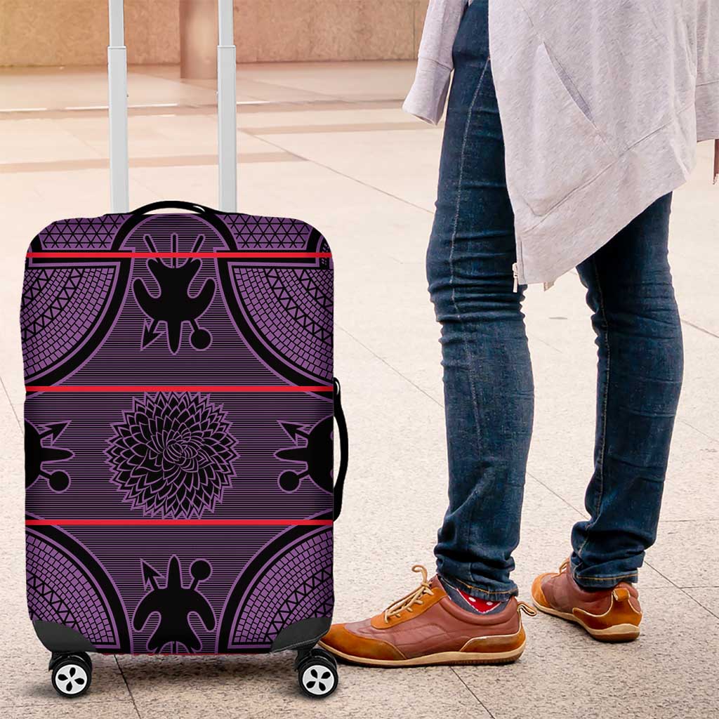 Lesotho Seanamarena Luggage Cover Basotho Traditional Blanket Style - Violet LT15