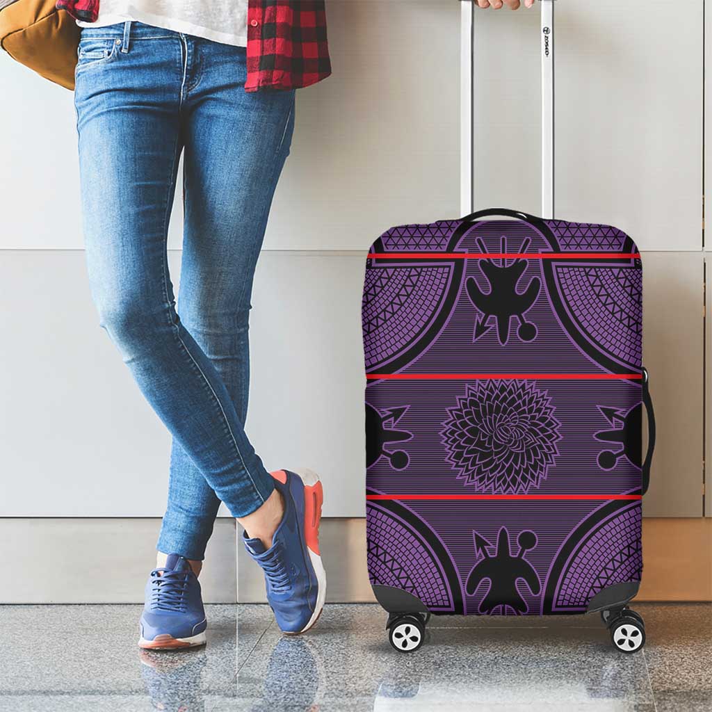 Lesotho Seanamarena Luggage Cover Basotho Traditional Blanket Style - Violet LT15