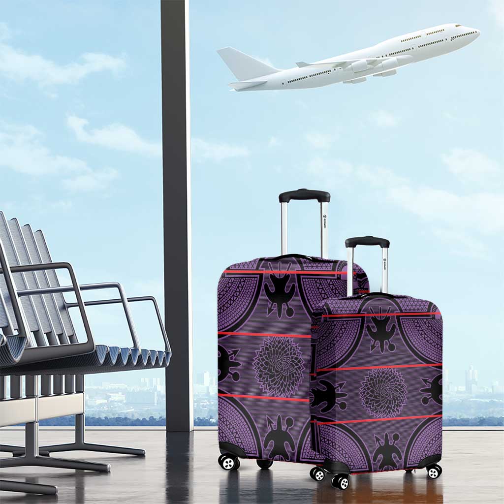 Lesotho Seanamarena Luggage Cover Basotho Traditional Blanket Style - Violet LT15