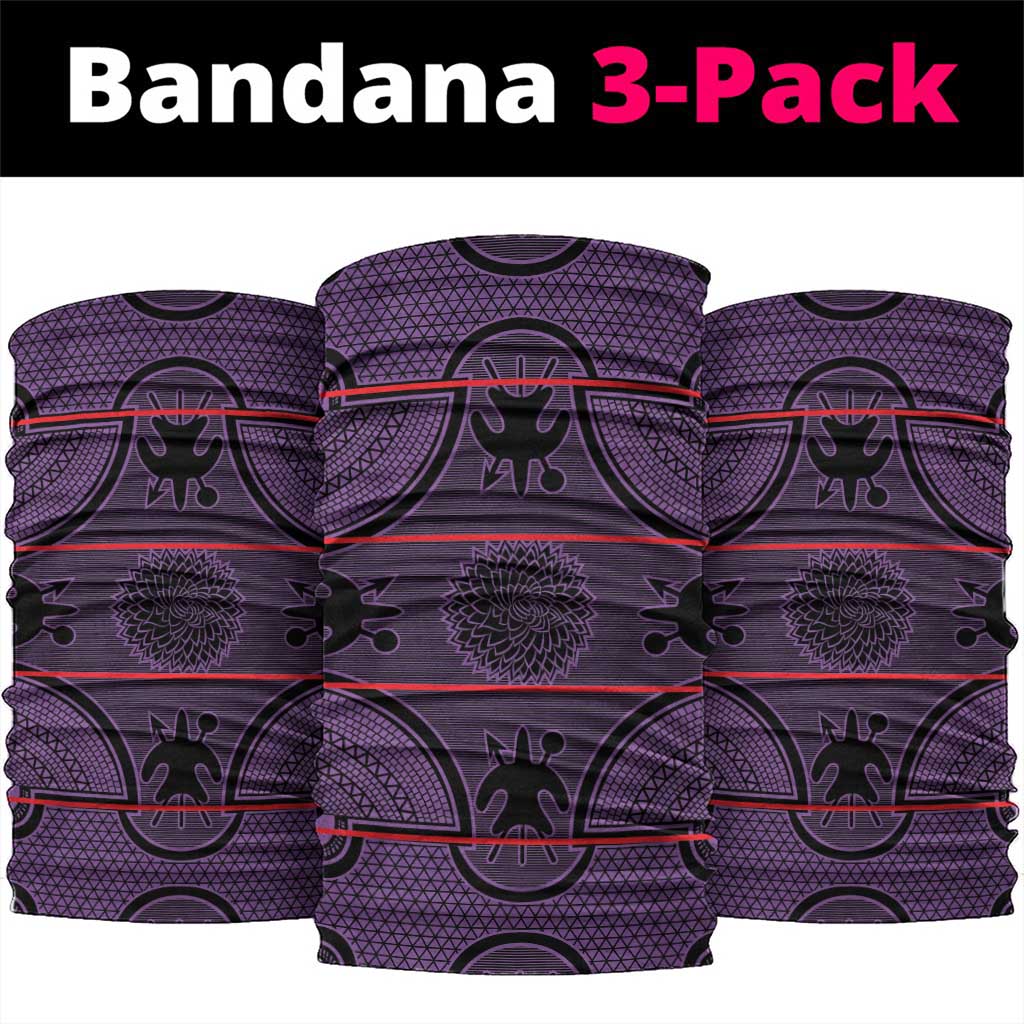 Lesotho Seanamarena Neck Gaiter Basotho Traditional Blanket Style - Violet LT15