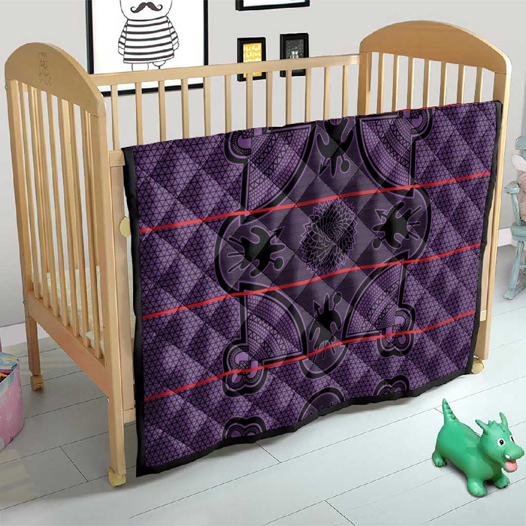 Basotho Blanket Quilt Lesotho Seanamarena Heritage - Violet LT15