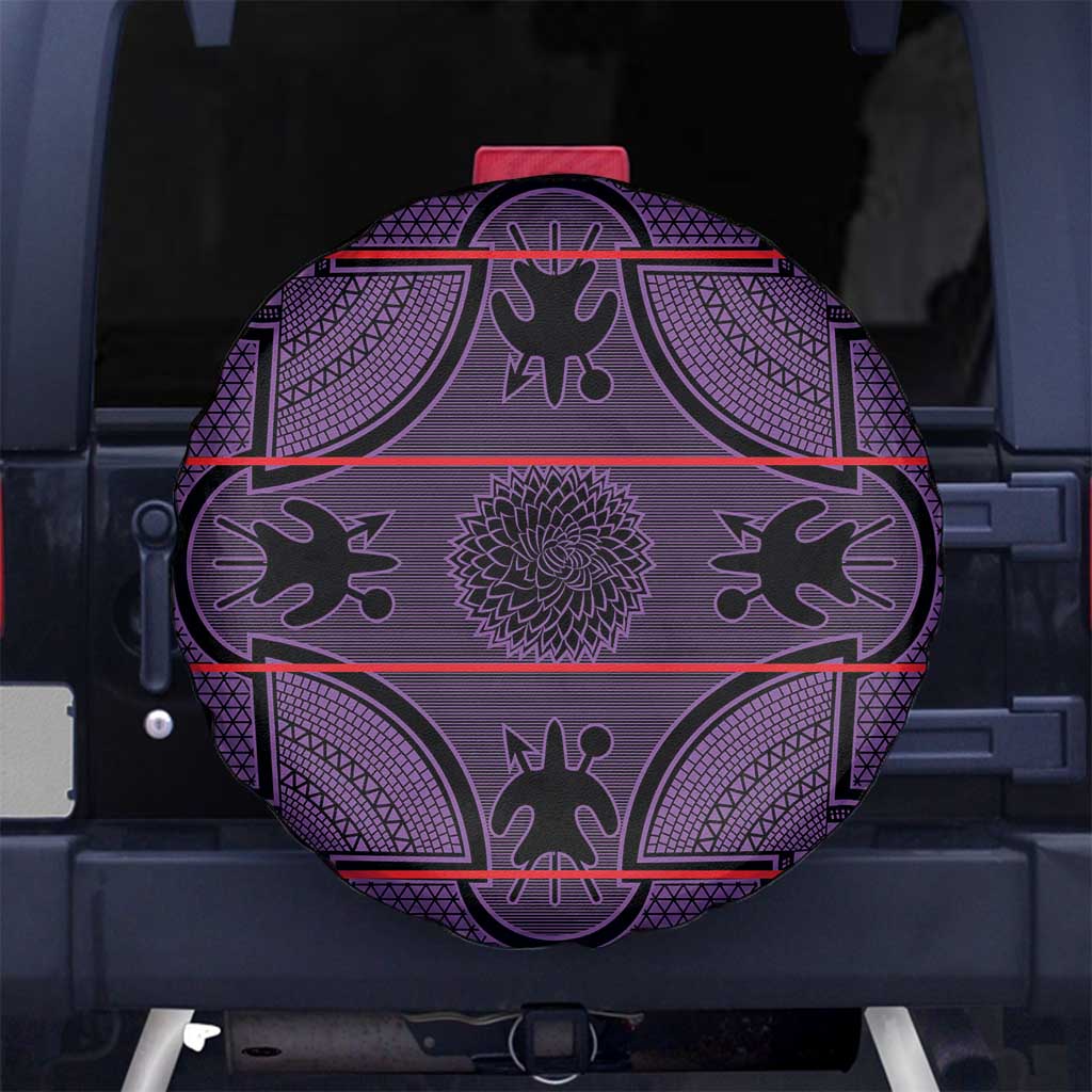 Lesotho Seanamarena Spare Tire Cover Basotho Traditional Blanket Style - Violet LT15