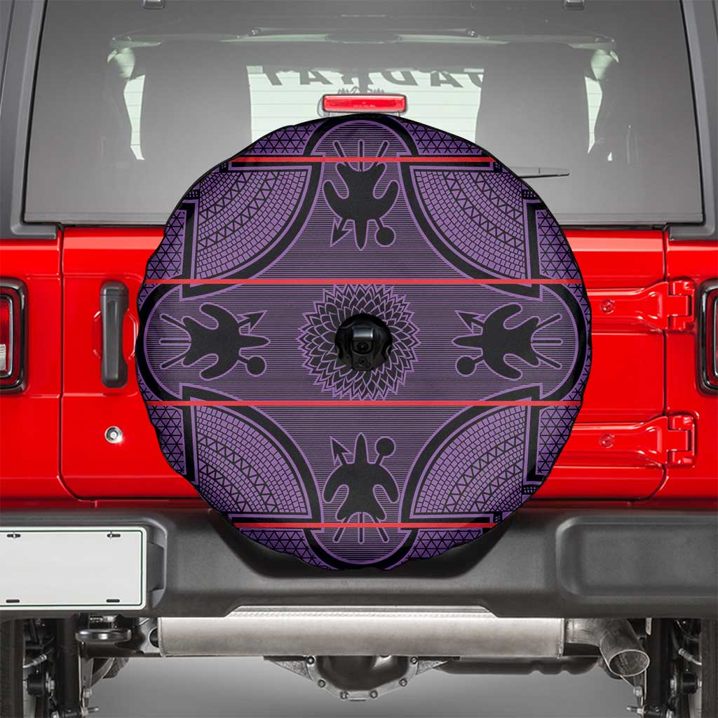 Lesotho Seanamarena Spare Tire Cover Basotho Traditional Blanket Style - Violet LT15