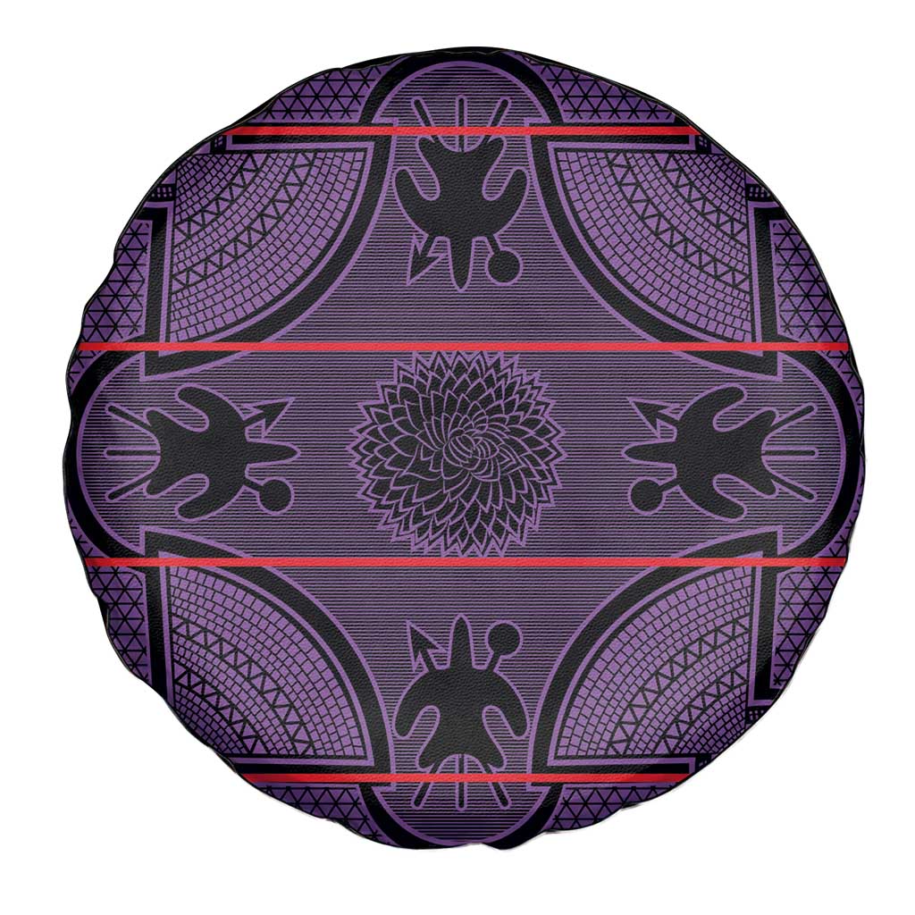Lesotho Seanamarena Spare Tire Cover Basotho Traditional Blanket Style - Violet LT15