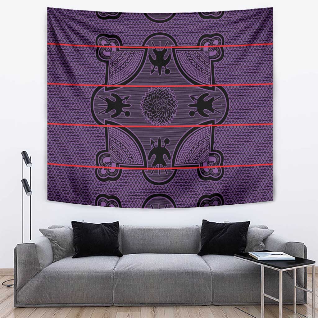 Basotho Blanket Tapestry Lesotho Seanamarena Heritage - Violet LT15