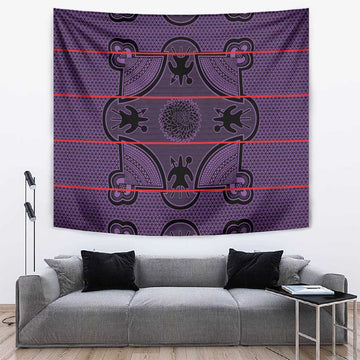 Basotho Blanket Tapestry Lesotho Seanamarena Heritage - Violet LT15