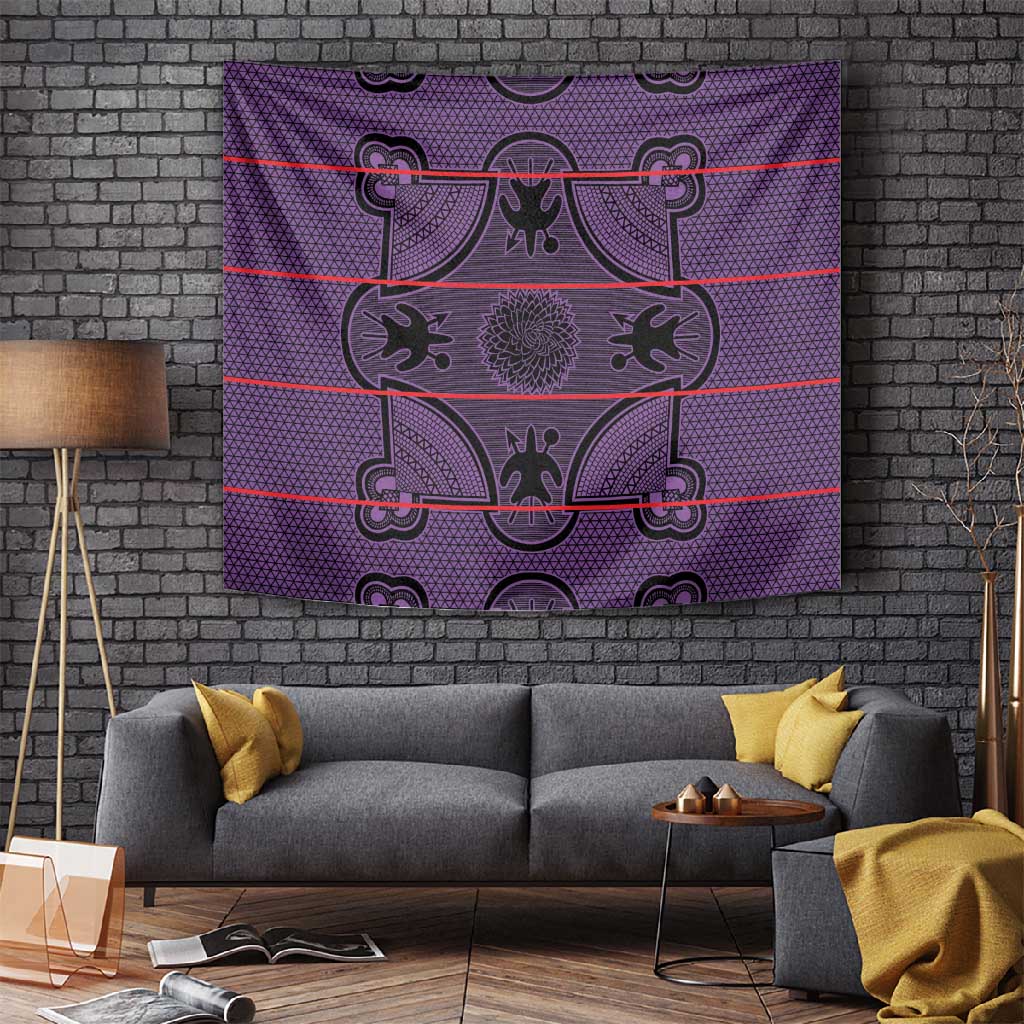 Basotho Blanket Tapestry Lesotho Seanamarena Heritage - Violet LT15