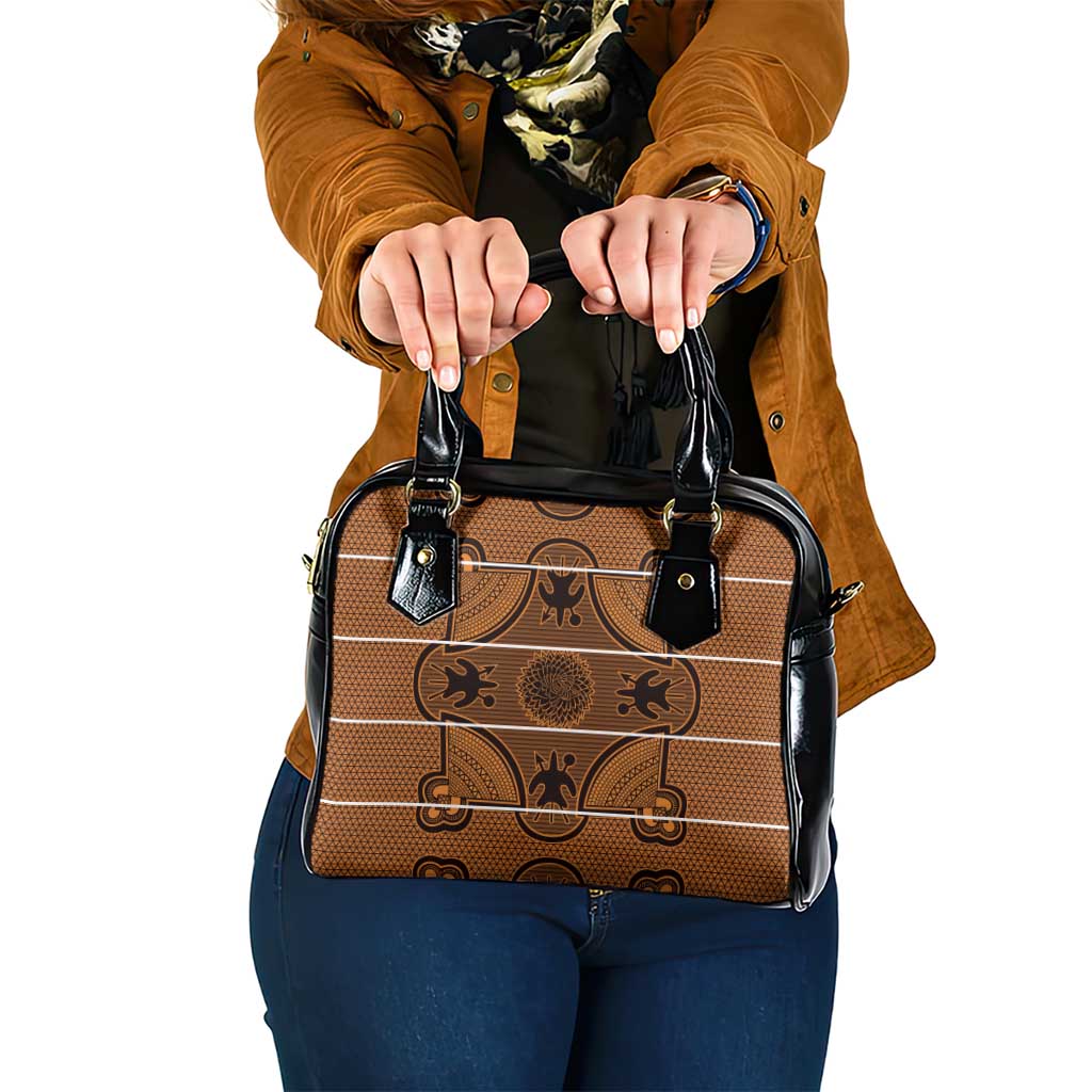Lesotho Seanamarena Shoulder Handbag Basotho Traditional Blanket Style - Orange LT15