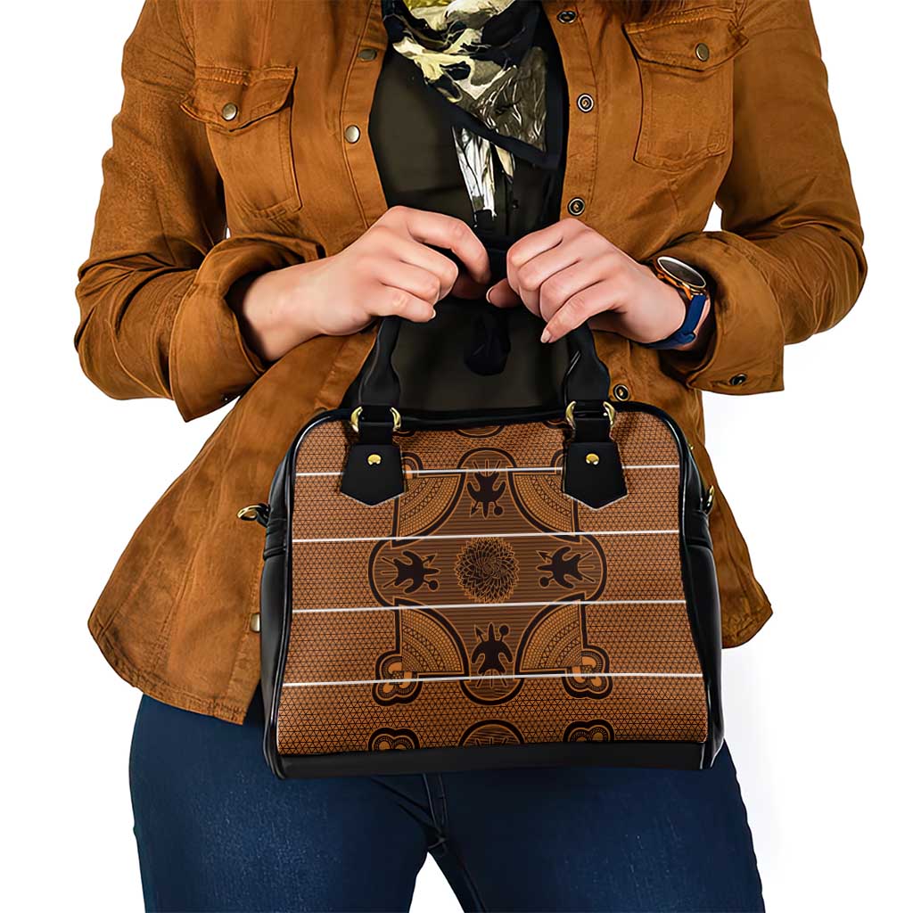 Lesotho Seanamarena Shoulder Handbag Basotho Traditional Blanket Style - Orange LT15