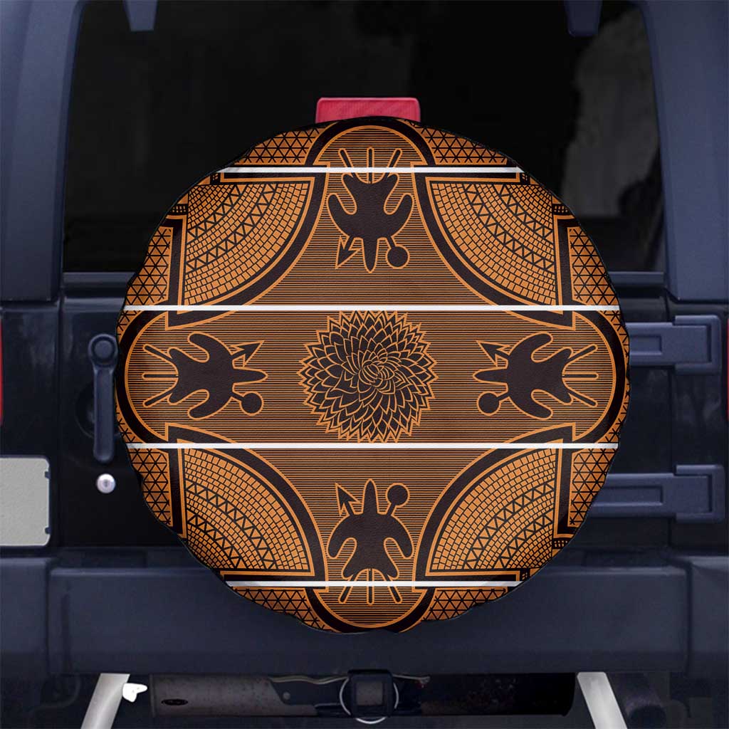 Lesotho Seanamarena Spare Tire Cover Basotho Traditional Blanket Style - Orange LT15