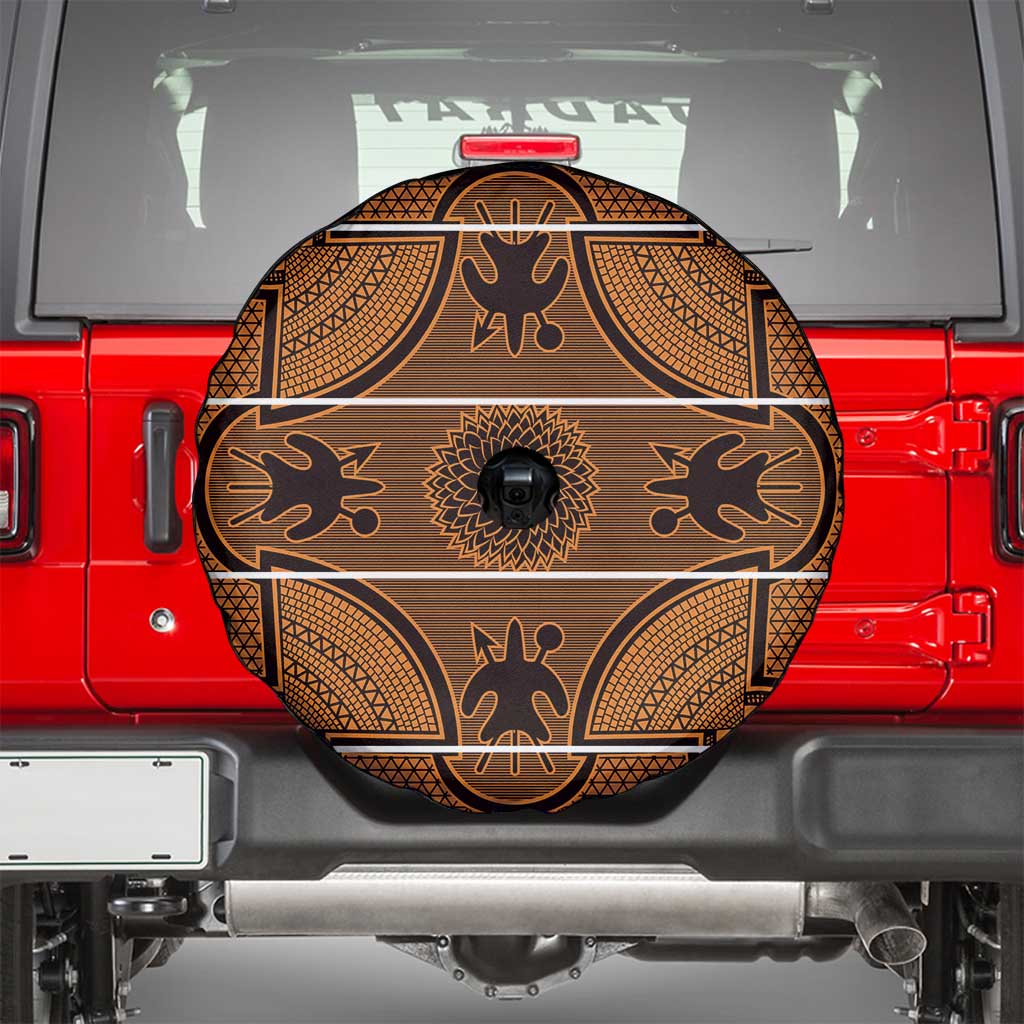 Lesotho Seanamarena Spare Tire Cover Basotho Traditional Blanket Style - Orange LT15