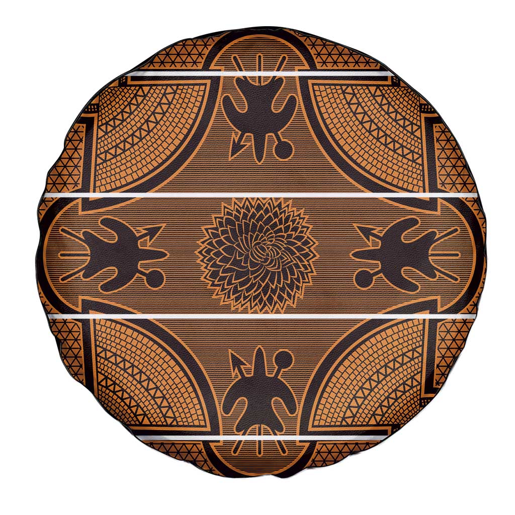 Lesotho Seanamarena Spare Tire Cover Basotho Traditional Blanket Style - Orange LT15