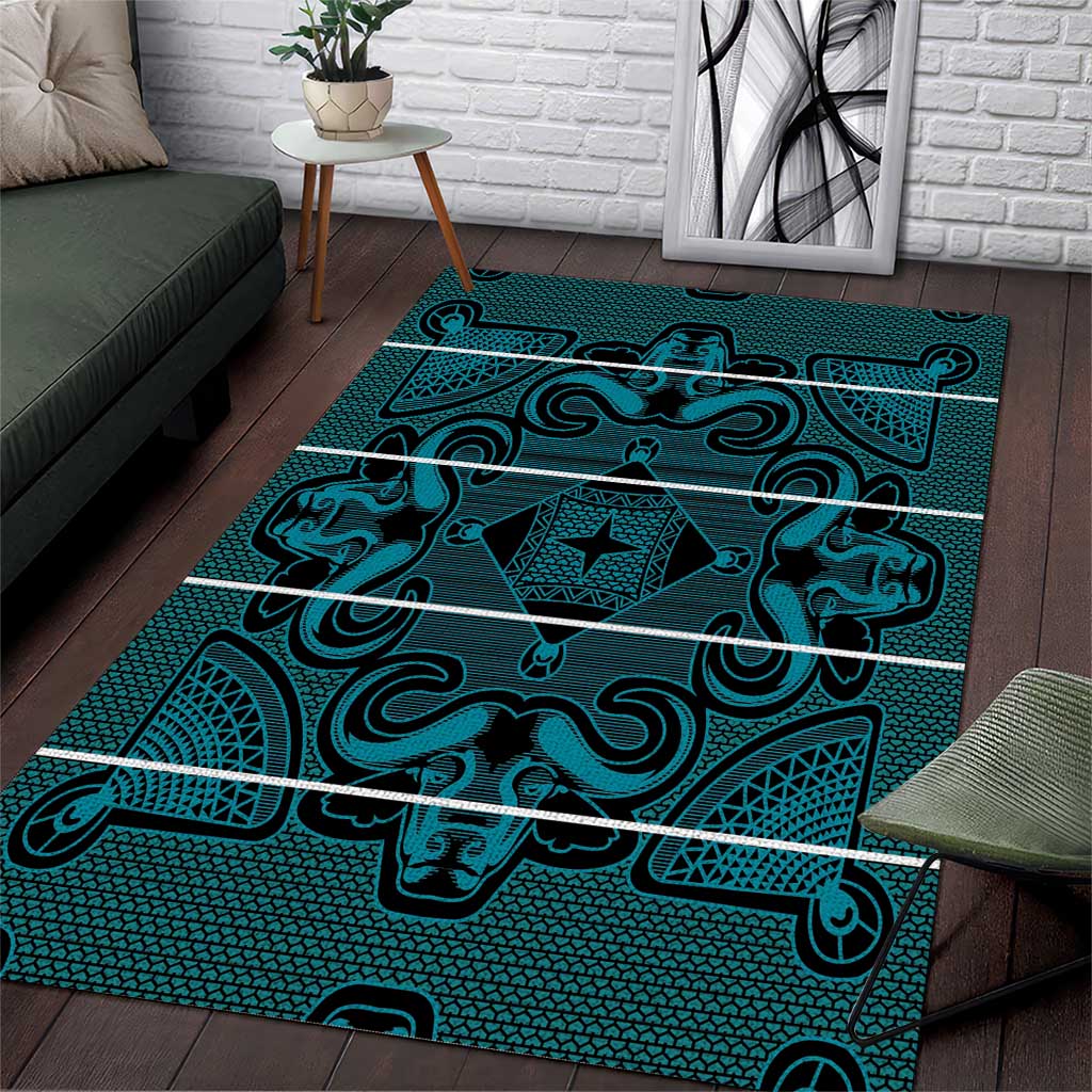 Basotho Blanket Area Rug Lesotho Motlatsi Seanamarena Heritage - Lesotho Breeze LT15