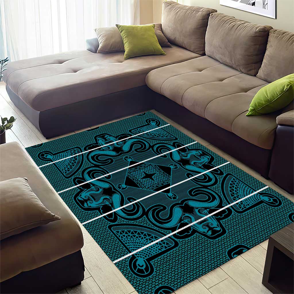 Basotho Blanket Area Rug Lesotho Motlatsi Seanamarena Heritage - Lesotho Breeze LT15