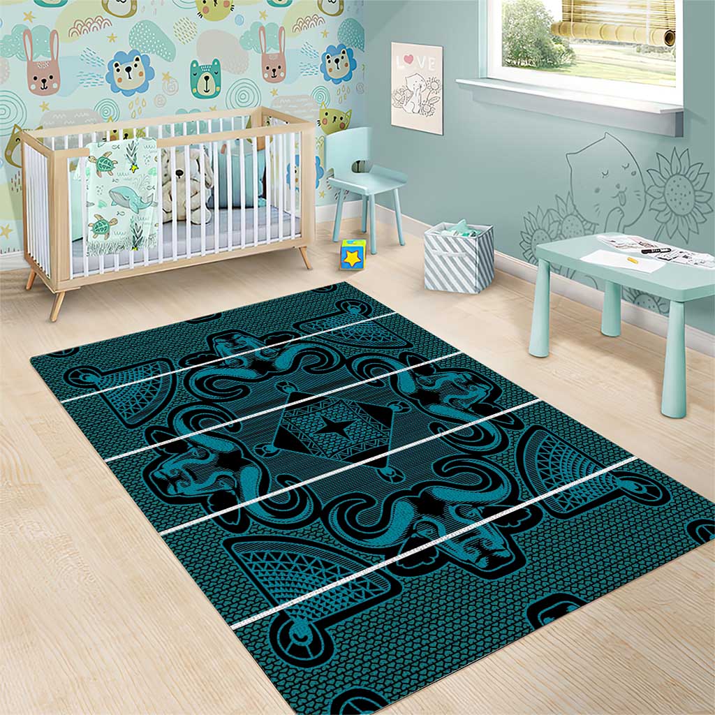 Basotho Blanket Area Rug Lesotho Motlatsi Seanamarena Heritage - Lesotho Breeze LT15