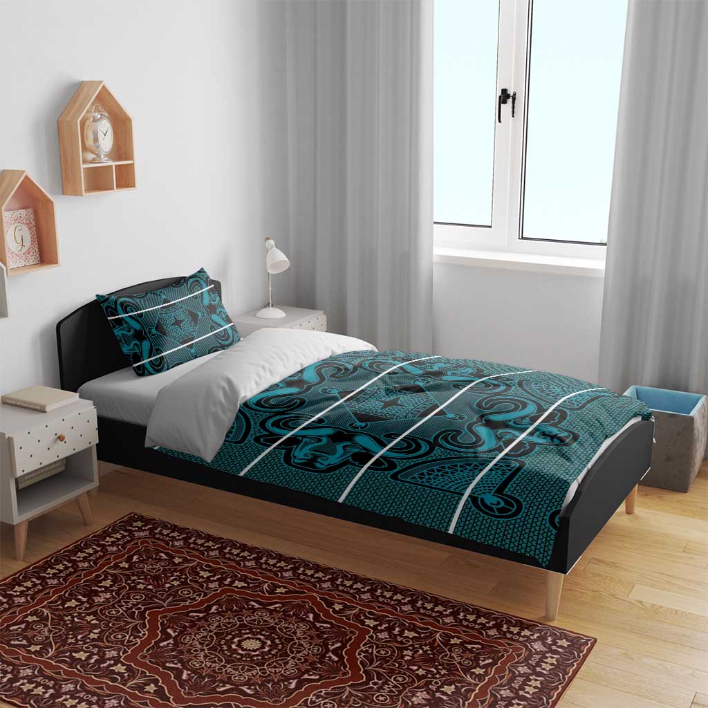 Basotho Blanket Bedding Set Lesotho Motlatsi Seanamarena Heritage - Lesotho Breeze LT15