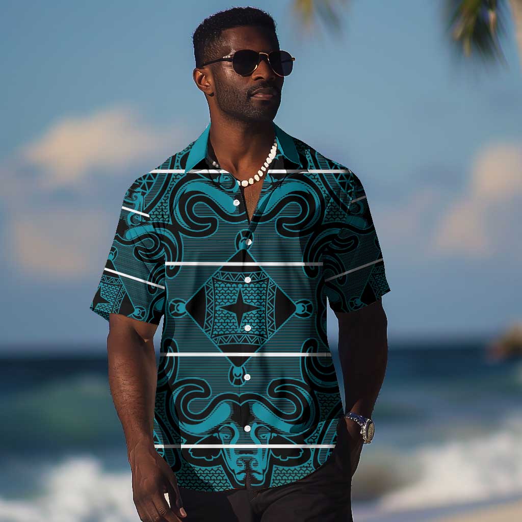 Basotho Blanket Hawaiian Shirt Lesotho Motlatsi Seanamarena Heritage - Lesotho Breeze LT15