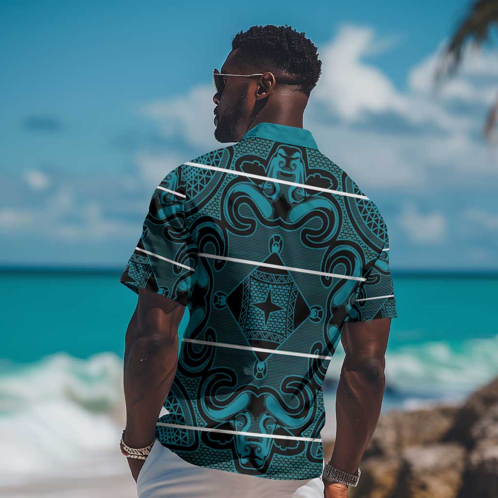 Basotho Blanket Hawaiian Shirt Lesotho Motlatsi Seanamarena Heritage - Lesotho Breeze LT15