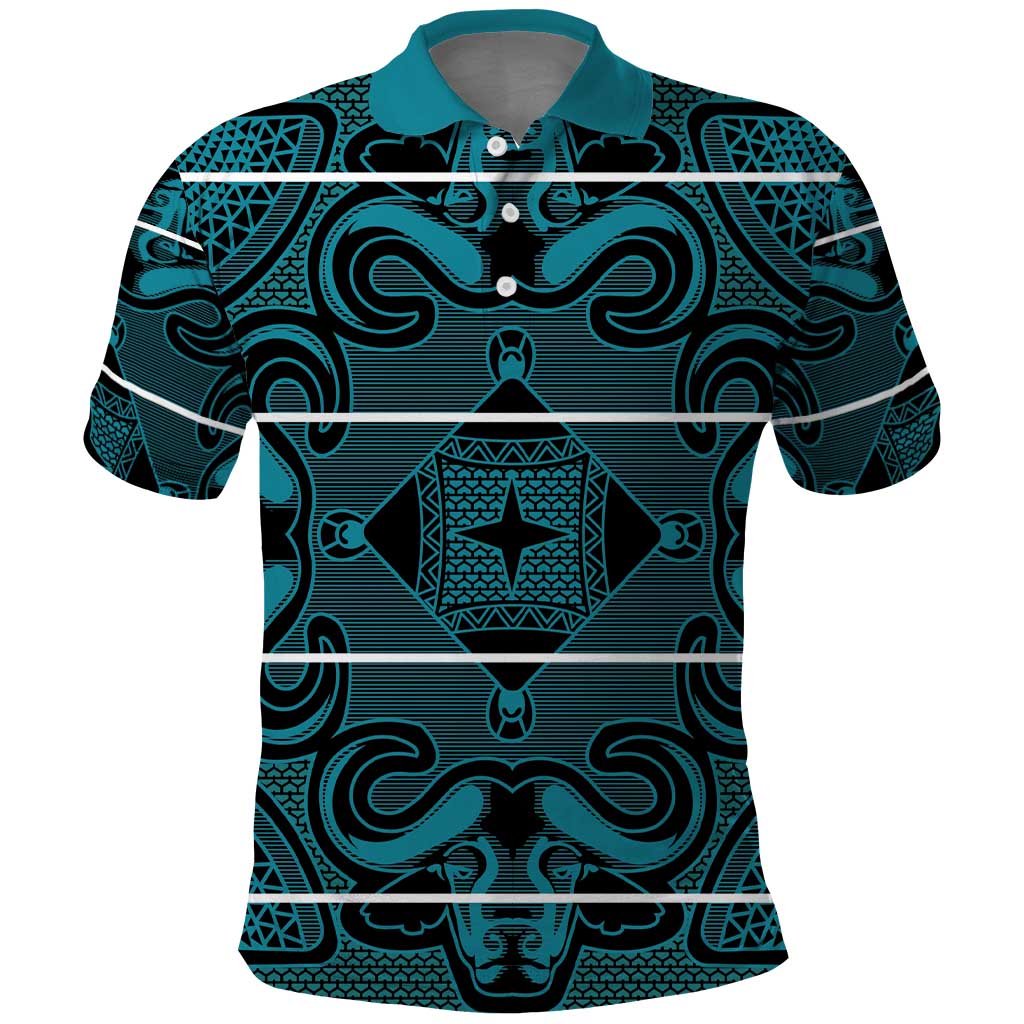 Lesotho Seanamarena - Motlatsi Polo Shirt Basotho Traditional Blanket Style - Lesotho Breeze LT15
