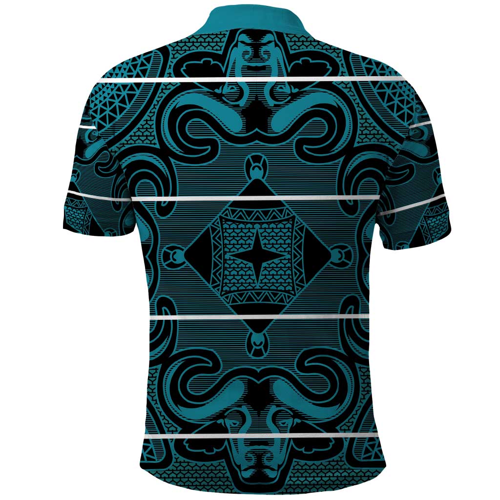 Lesotho Seanamarena - Motlatsi Polo Shirt Basotho Traditional Blanket Style - Lesotho Breeze LT15