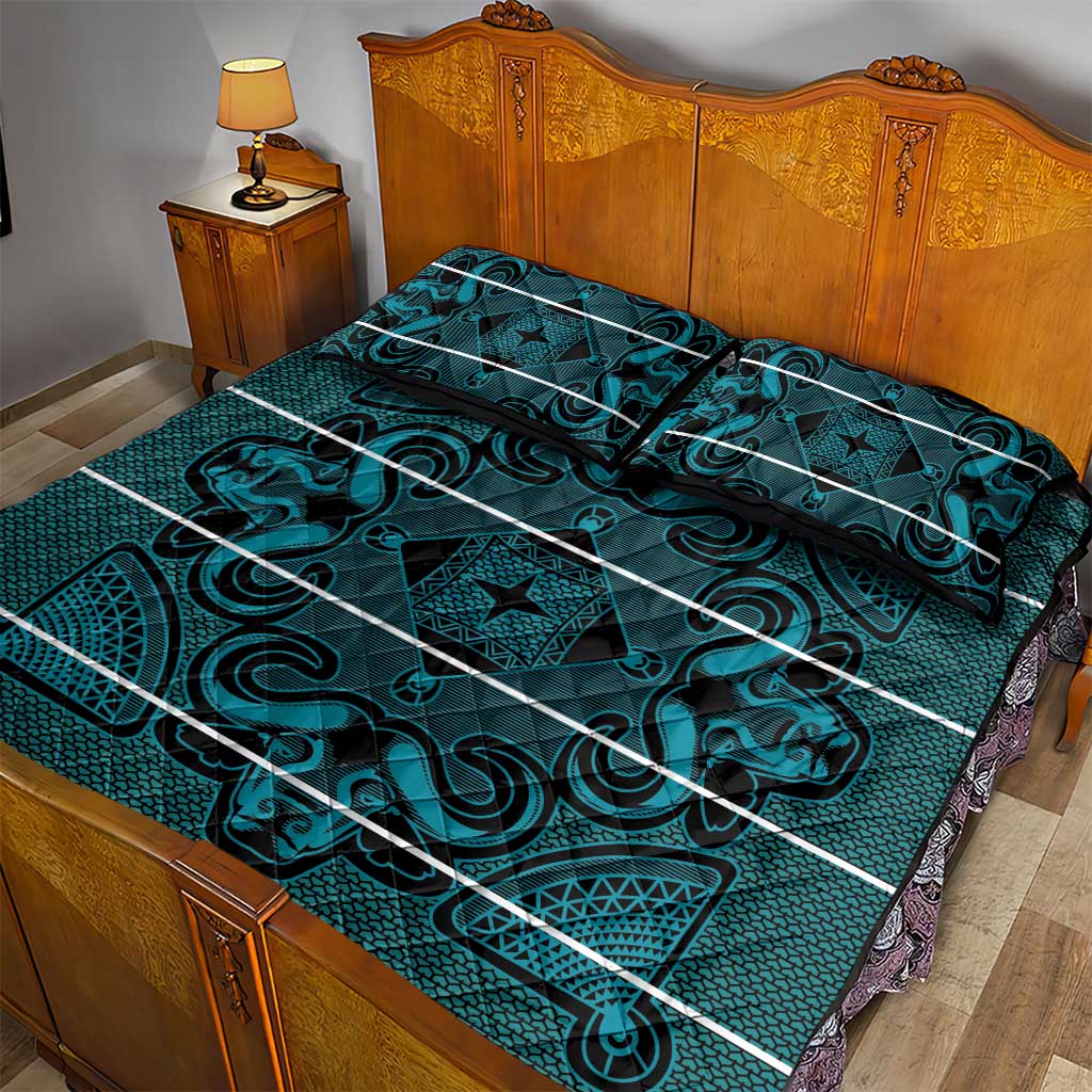 Basotho Blanket Quilt Bed Set Lesotho Motlatsi Seanamarena Heritage - Lesotho Breeze LT15
