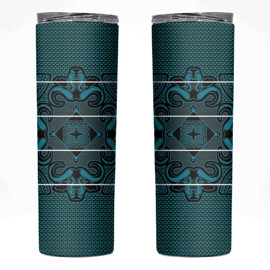 Basotho Blanket Skinny Tumbler Lesotho Motlatsi Seanamarena Heritage - Lesotho Breeze LT15