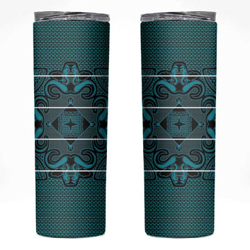 Basotho Blanket Skinny Tumbler Lesotho Motlatsi Seanamarena Heritage - Lesotho Breeze LT15