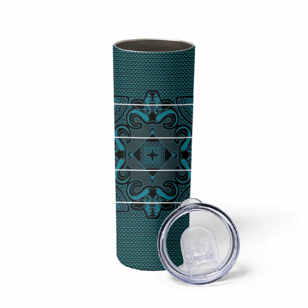 Basotho Blanket Skinny Tumbler Lesotho Motlatsi Seanamarena Heritage - Lesotho Breeze LT15