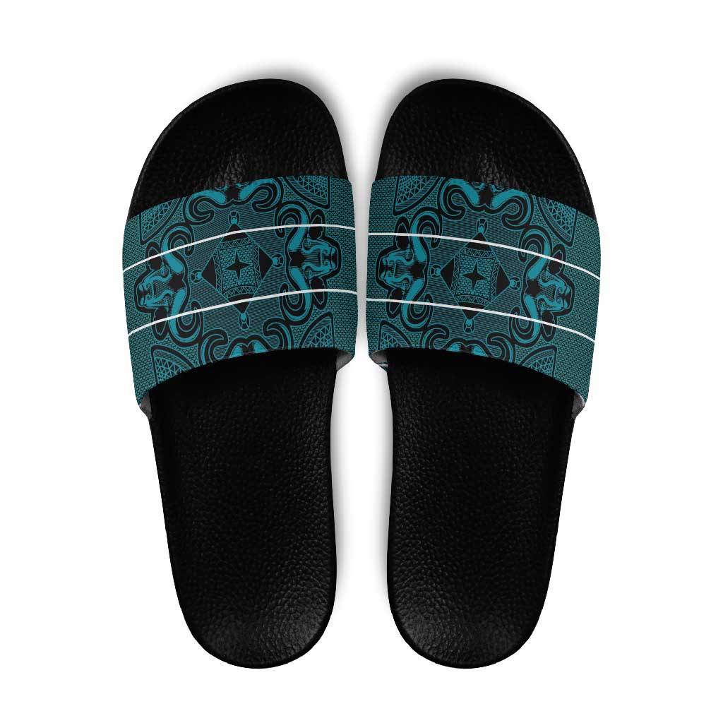 Lesotho Seanamarena - Motlatsi Slide Sandals Basotho Traditional Blanket Style - Lesotho Breeze LT15