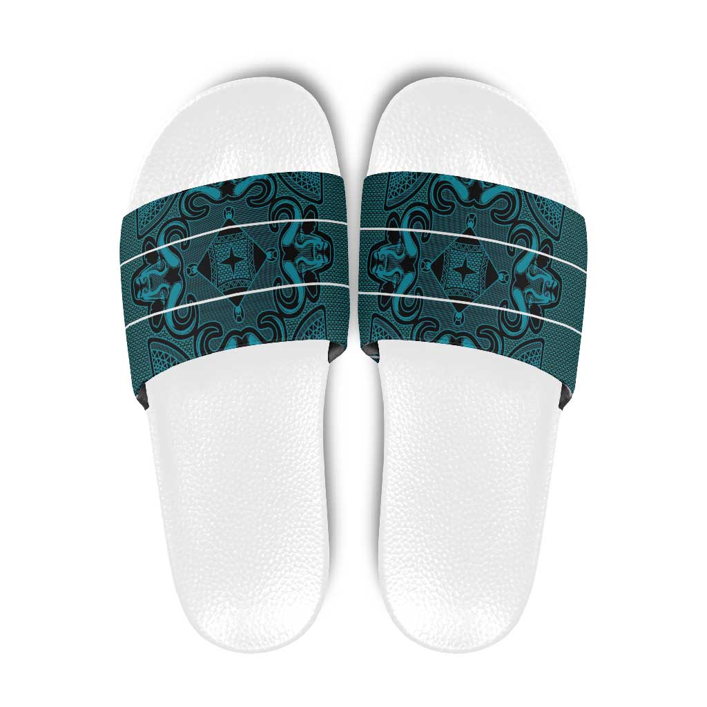 Lesotho Seanamarena - Motlatsi Slide Sandals Basotho Traditional Blanket Style - Lesotho Breeze LT15
