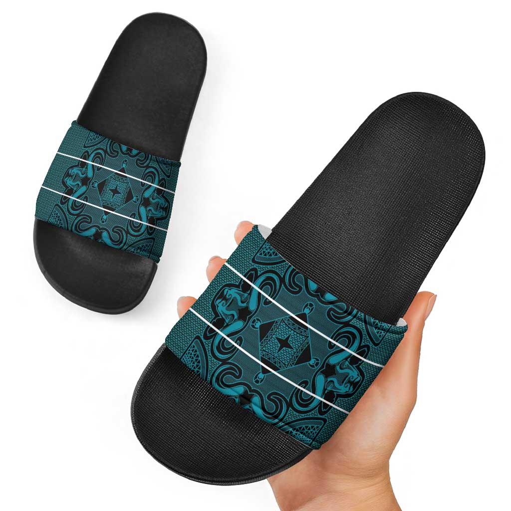 Lesotho Seanamarena - Motlatsi Slide Sandals Basotho Traditional Blanket Style - Lesotho Breeze LT15