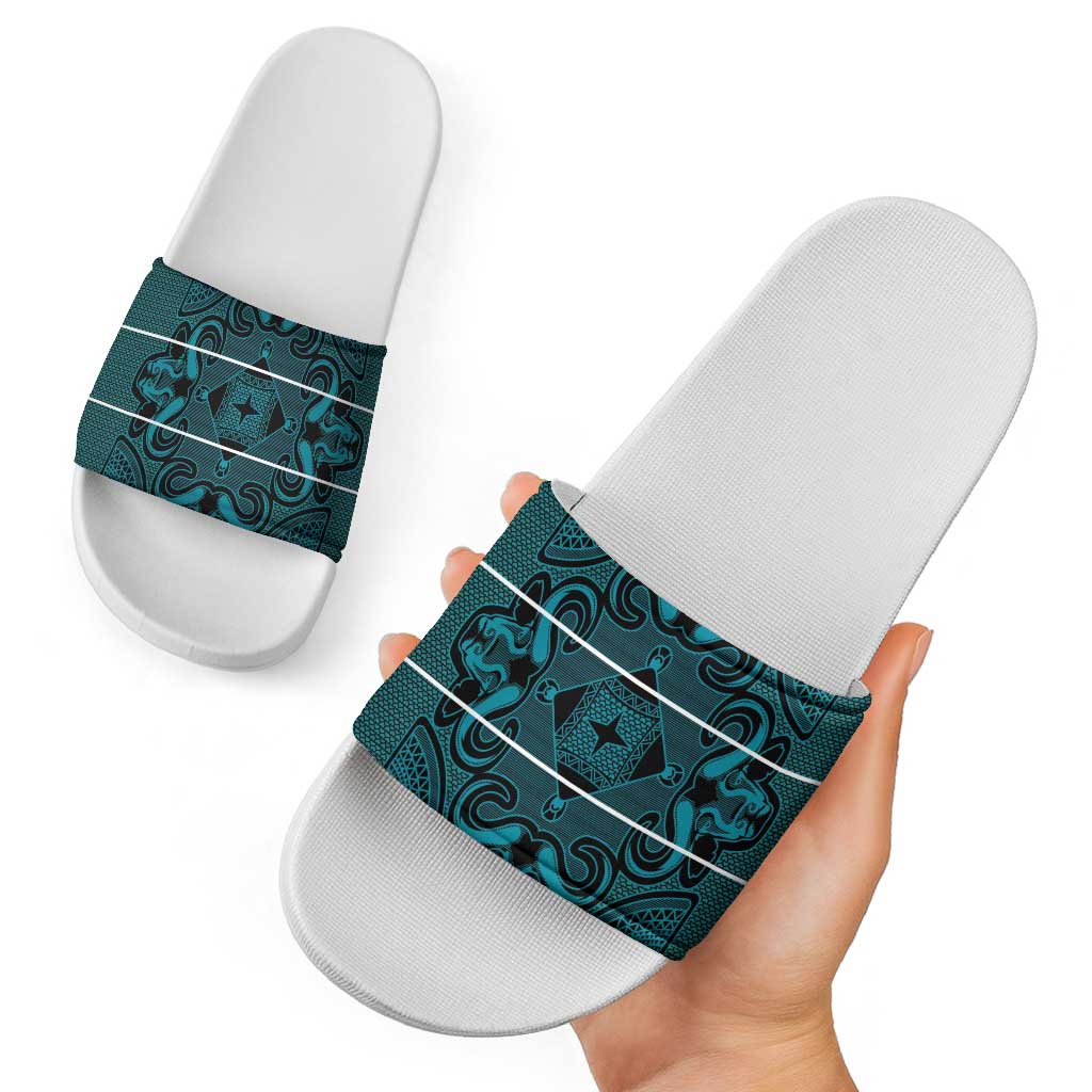 Lesotho Seanamarena - Motlatsi Slide Sandals Basotho Traditional Blanket Style - Lesotho Breeze LT15