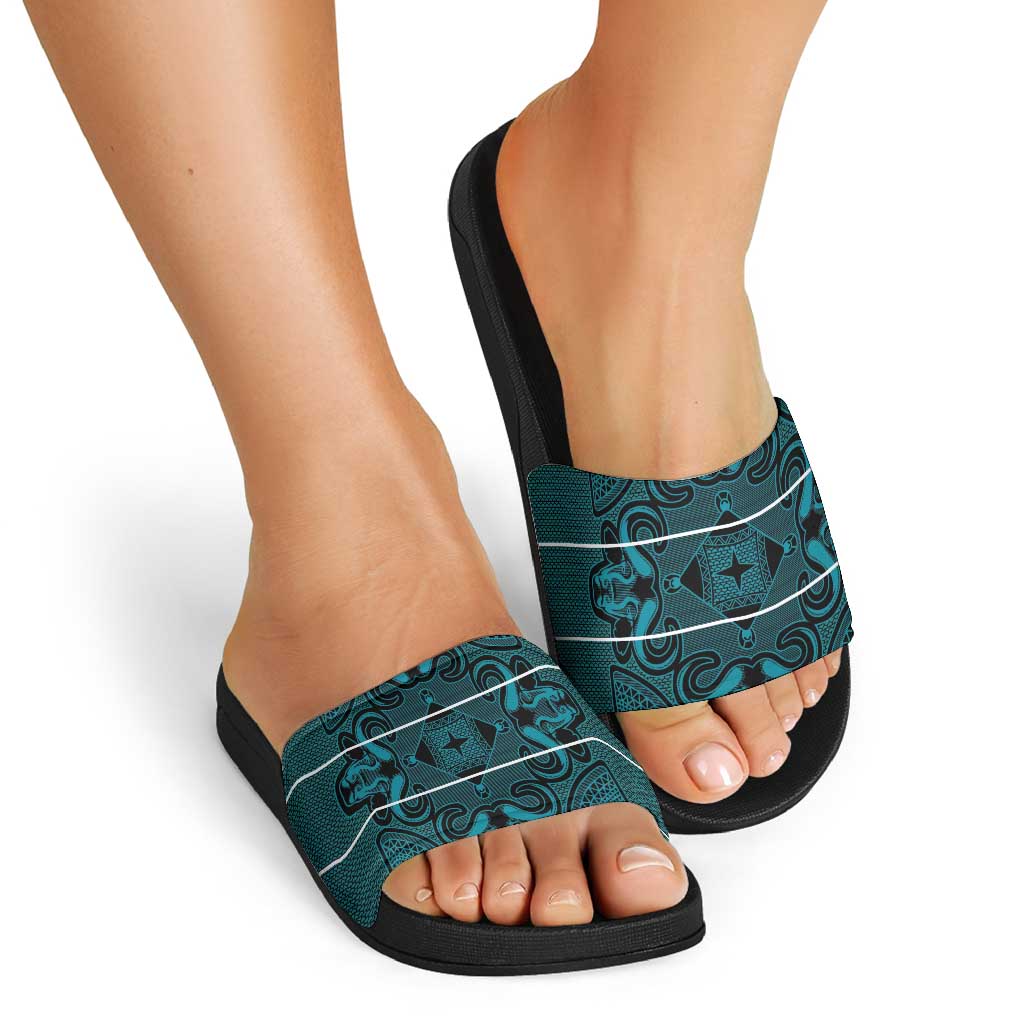 Lesotho Seanamarena - Motlatsi Slide Sandals Basotho Traditional Blanket Style - Lesotho Breeze LT15