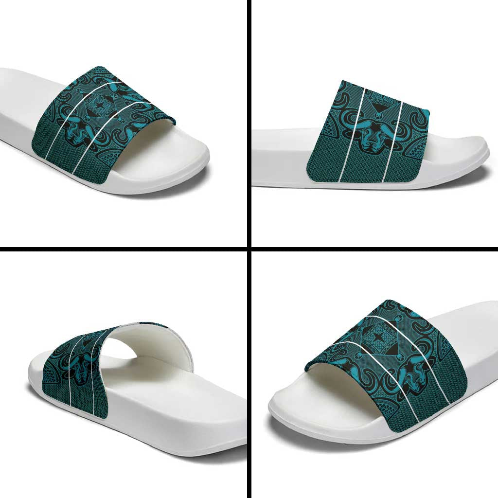 Lesotho Seanamarena - Motlatsi Slide Sandals Basotho Traditional Blanket Style - Lesotho Breeze LT15