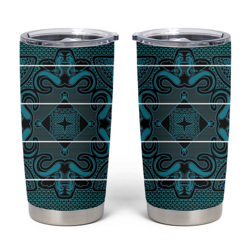 Basotho Blanket Tumbler Cup Lesotho Motlatsi Seanamarena Heritage - Lesotho Breeze LT15