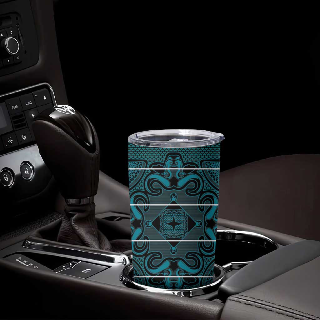 Basotho Blanket Tumbler Cup Lesotho Motlatsi Seanamarena Heritage - Lesotho Breeze LT15