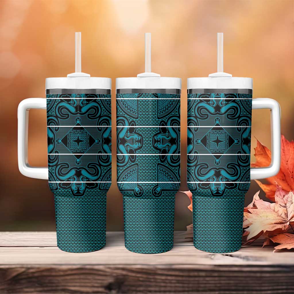 Basotho Blanket Tumbler With Handle Lesotho Motlatsi Seanamarena Heritage - Lesotho Breeze LT15