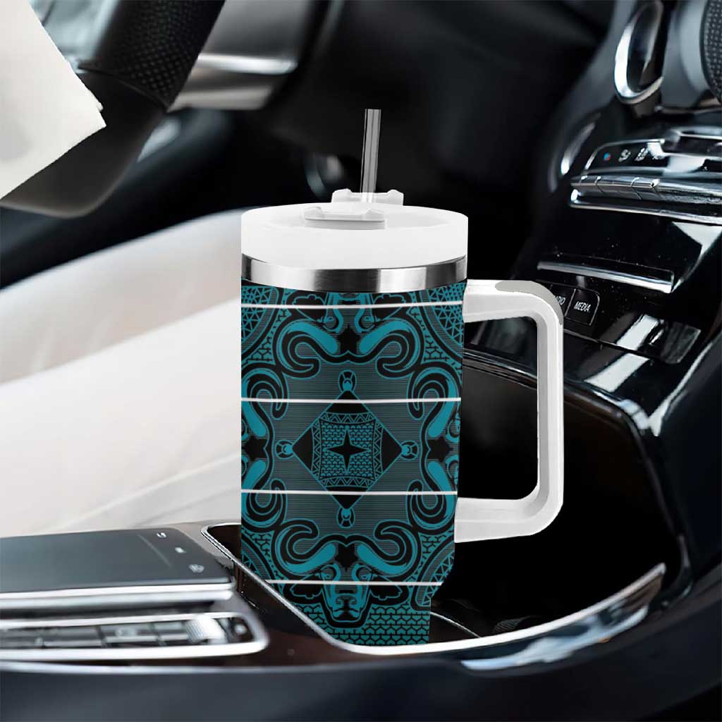 Basotho Blanket Tumbler With Handle Lesotho Motlatsi Seanamarena Heritage - Lesotho Breeze LT15