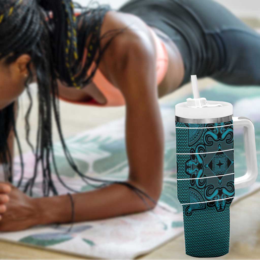 Basotho Blanket Tumbler With Handle Lesotho Motlatsi Seanamarena Heritage - Lesotho Breeze LT15