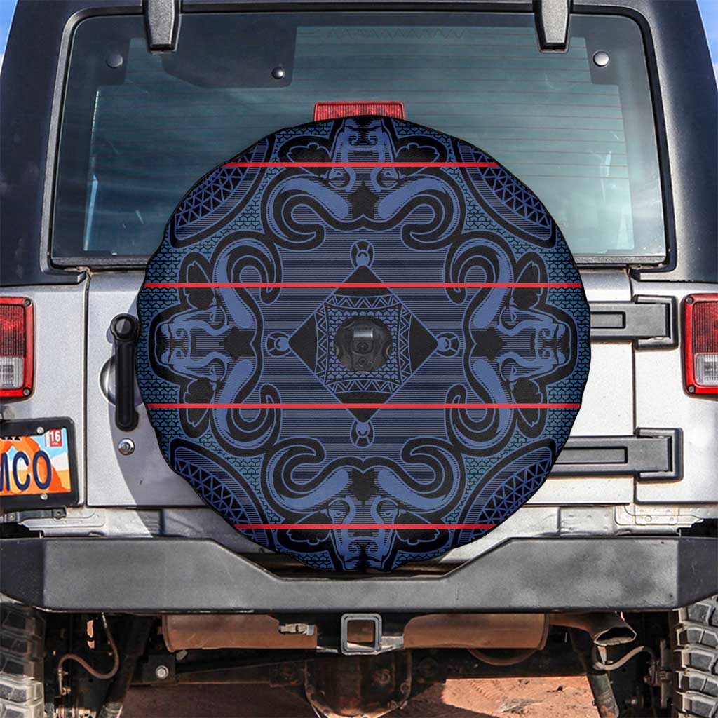 Lesotho Seanamarena - Motlatsi Spare Tire Cover Basotho Traditional Blanket Style - Blue LT15