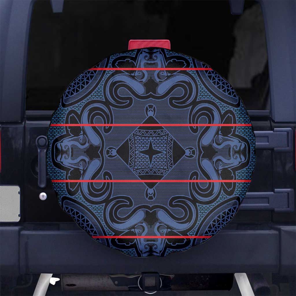 Lesotho Seanamarena - Motlatsi Spare Tire Cover Basotho Traditional Blanket Style - Blue LT15
