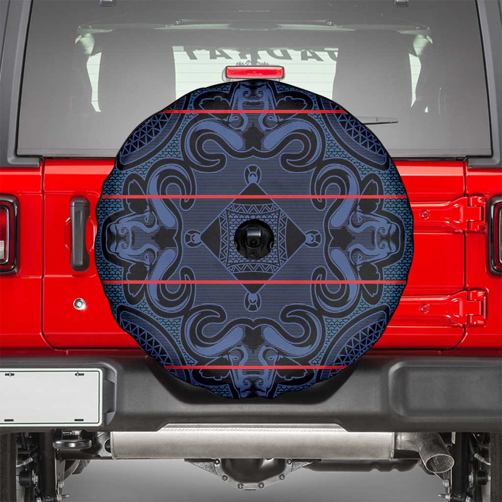 Lesotho Seanamarena - Motlatsi Spare Tire Cover Basotho Traditional Blanket Style - Blue LT15