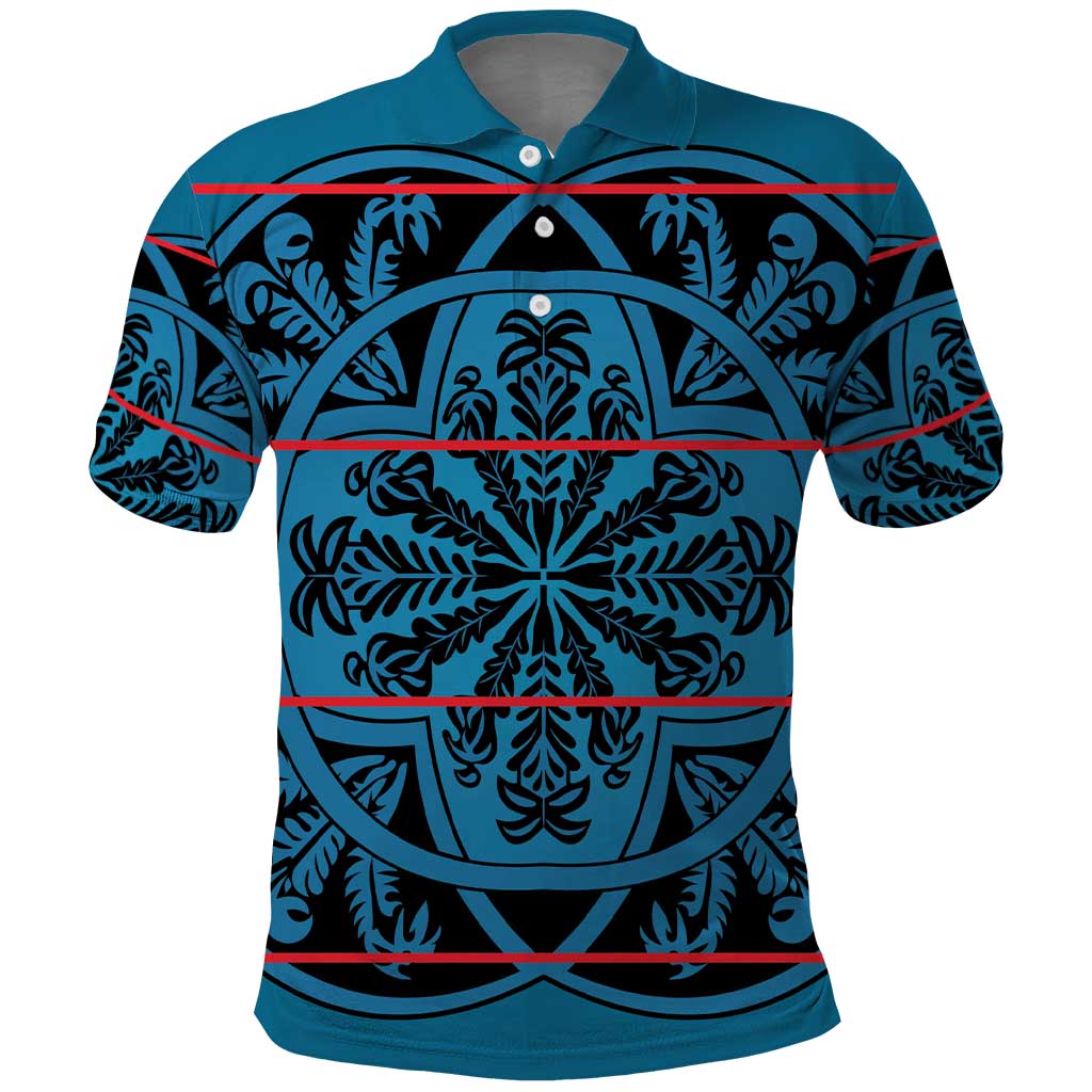 Lesotho Seanamarena - Kharetsa Polo Shirt Basotho Traditional Blanket Style LT15