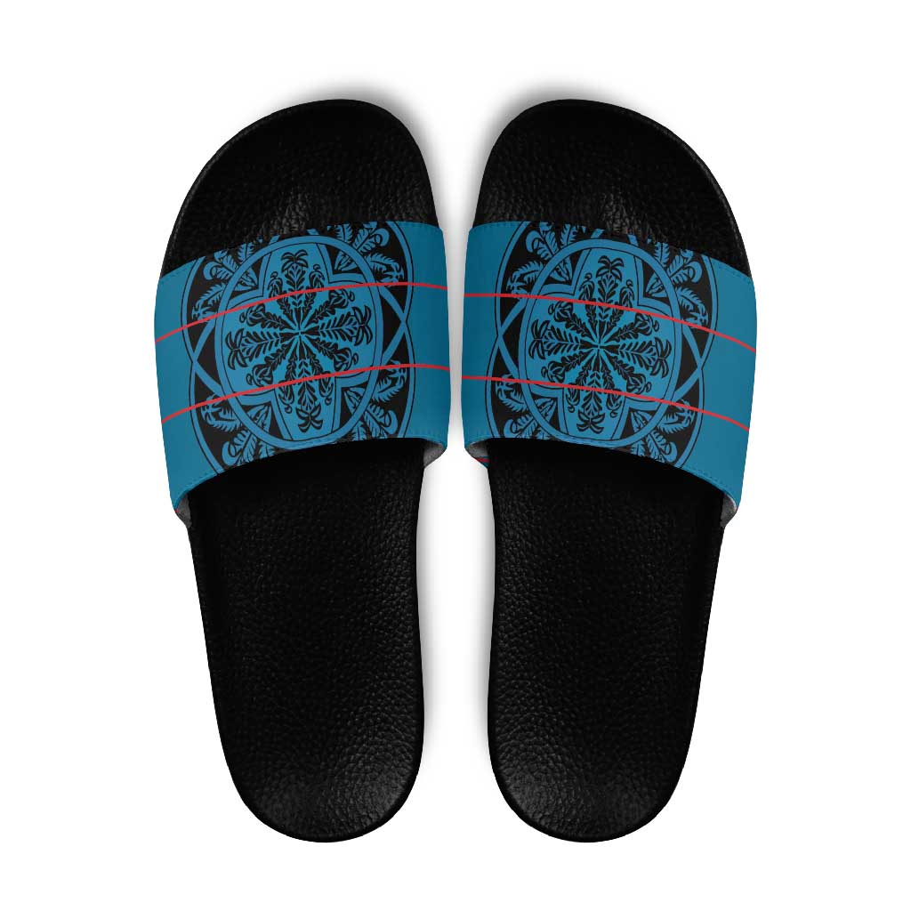 Lesotho Seanamarena - Kharetsa Slide Sandals Basotho Traditional Blanket Style LT15