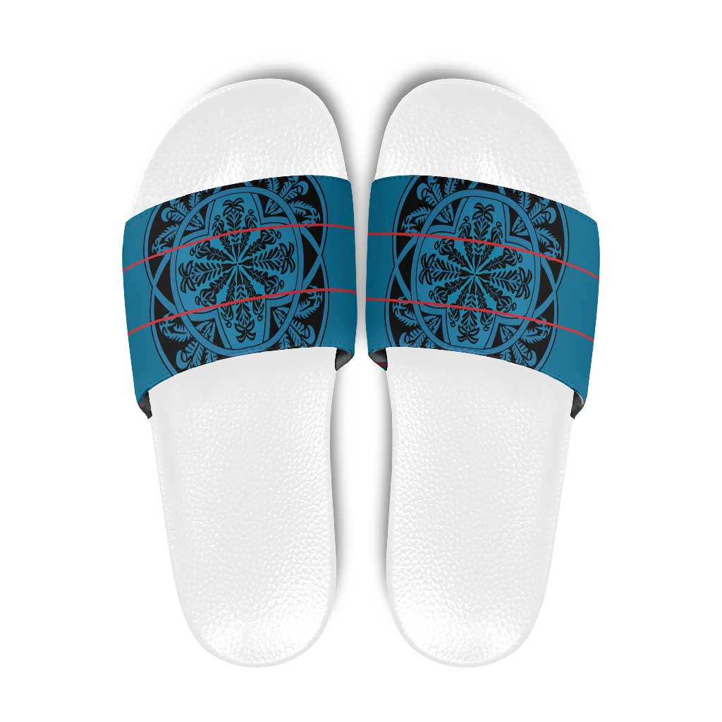 Lesotho Seanamarena - Kharetsa Slide Sandals Basotho Traditional Blanket Style LT15
