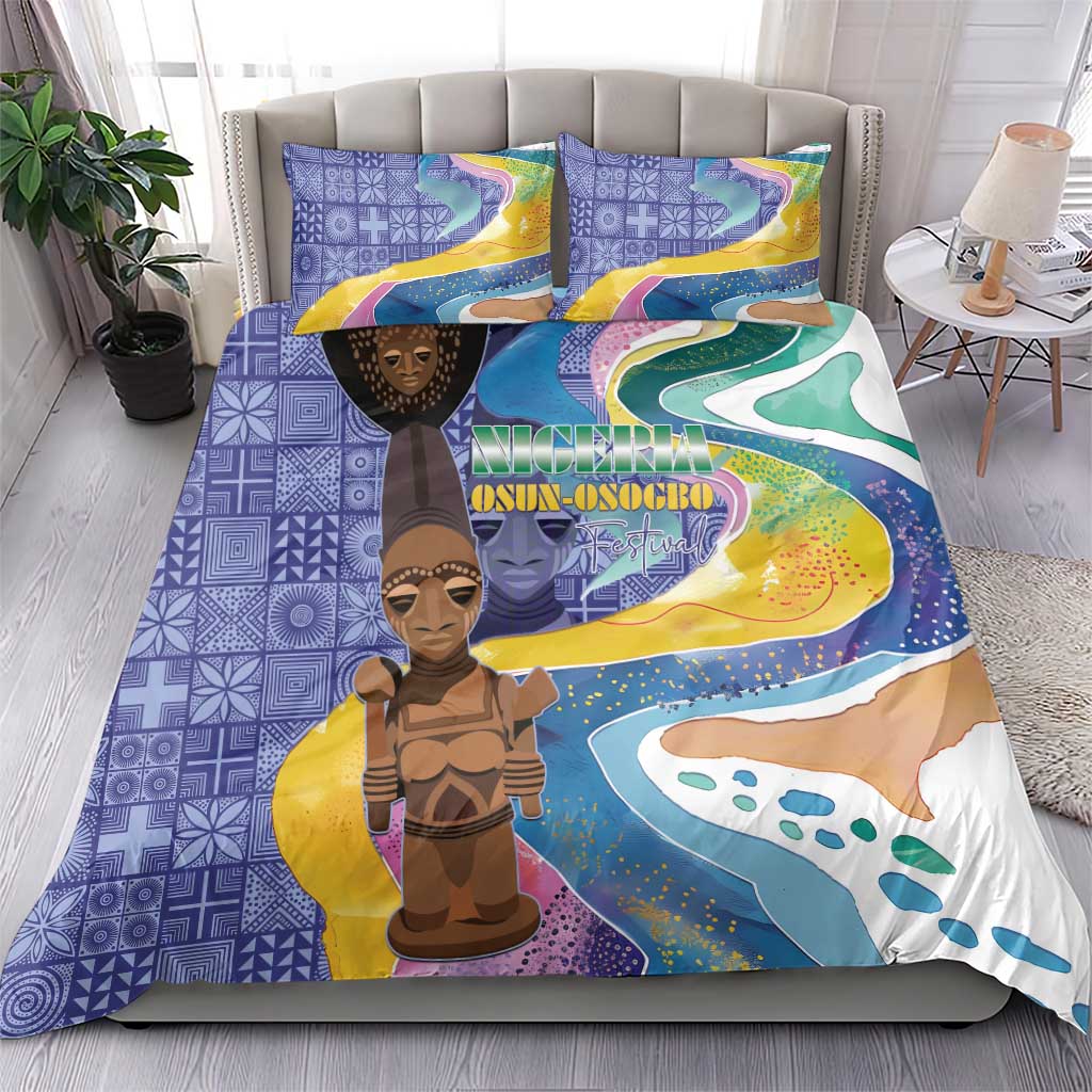 Nigeria Osun-Osogbo Festival Bedding Set Oshun God - Yoruba Pattern LT15