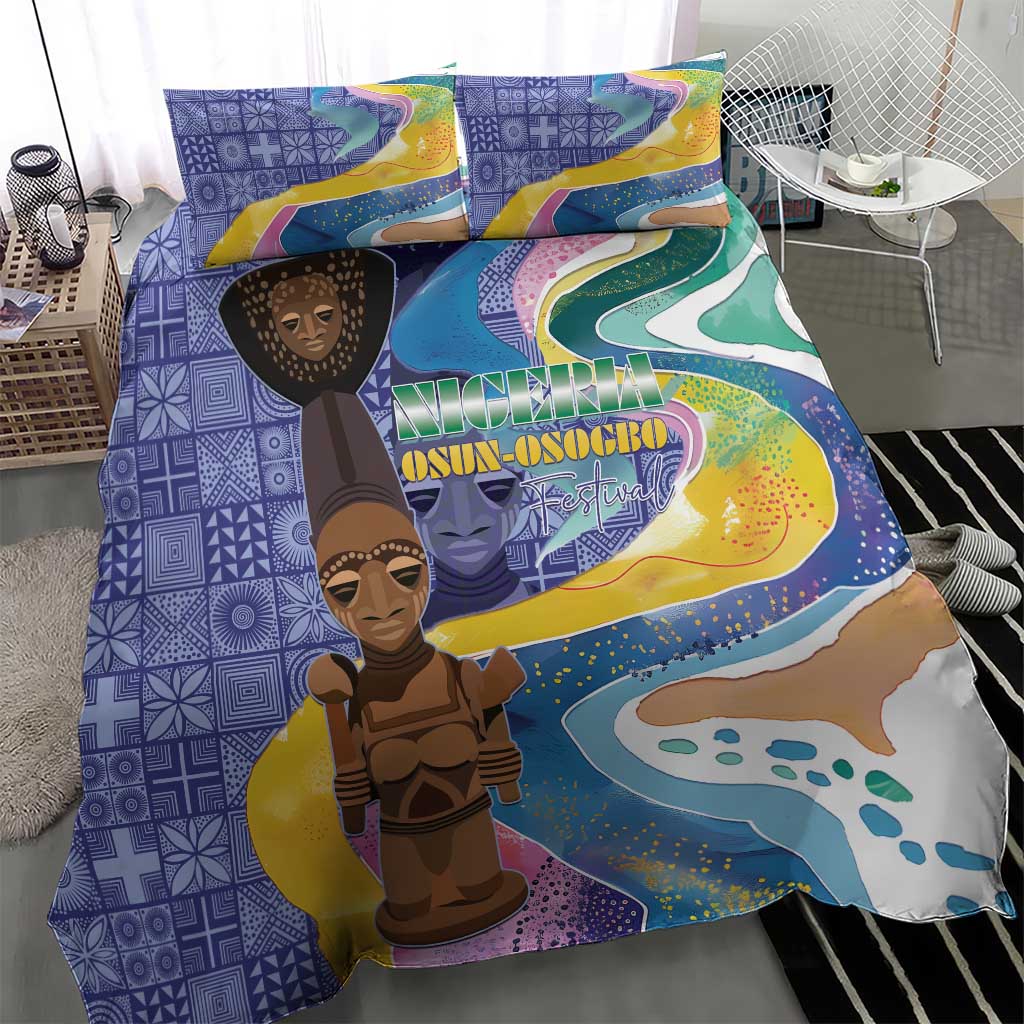 Nigeria Osun-Osogbo Festival Bedding Set Oshun God - Yoruba Pattern LT15