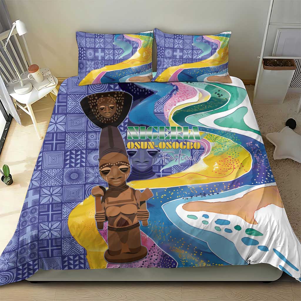 Nigeria Osun-Osogbo Festival Bedding Set Oshun God - Yoruba Pattern LT15