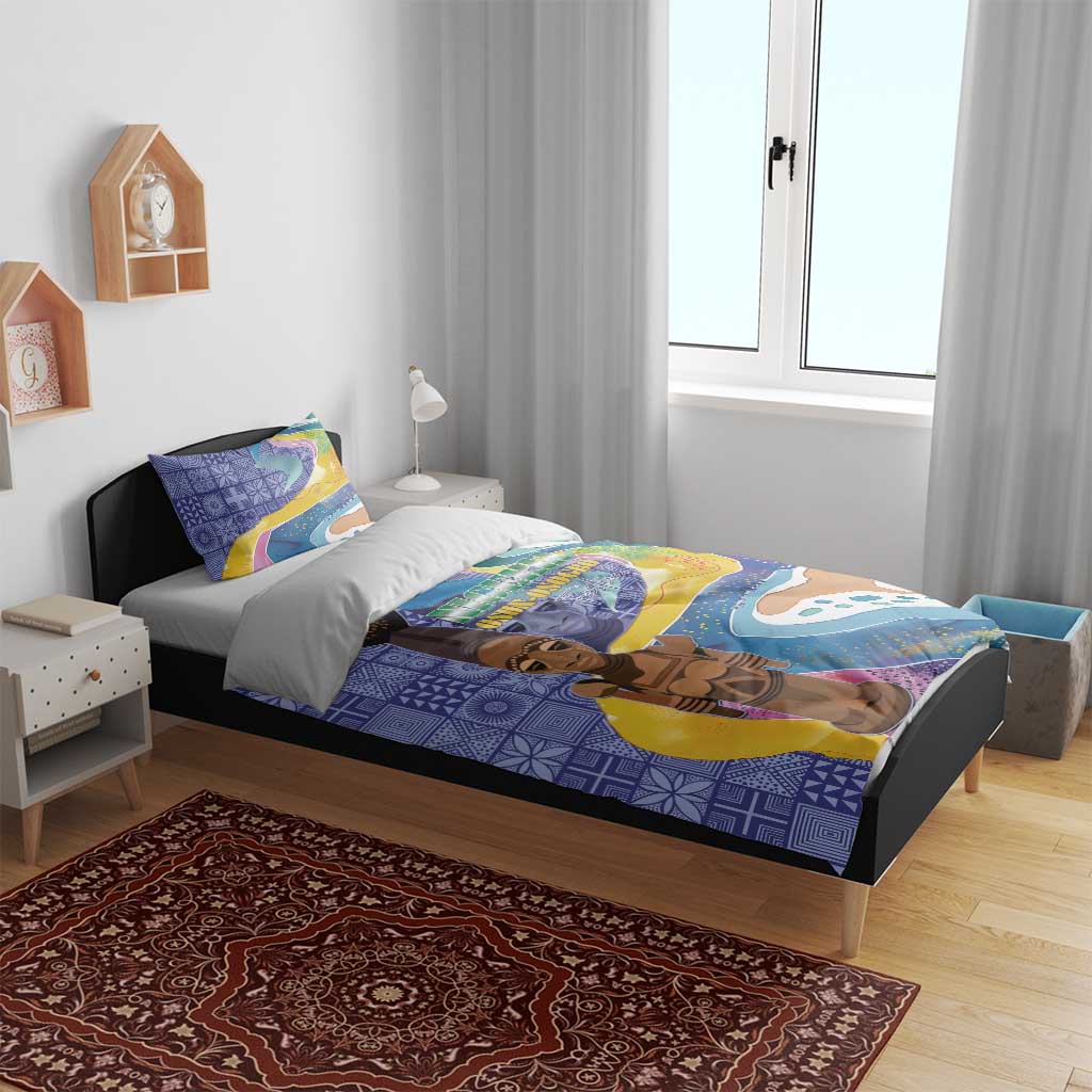 Nigeria Osun-Osogbo Festival Bedding Set Oshun God - Yoruba Pattern LT15