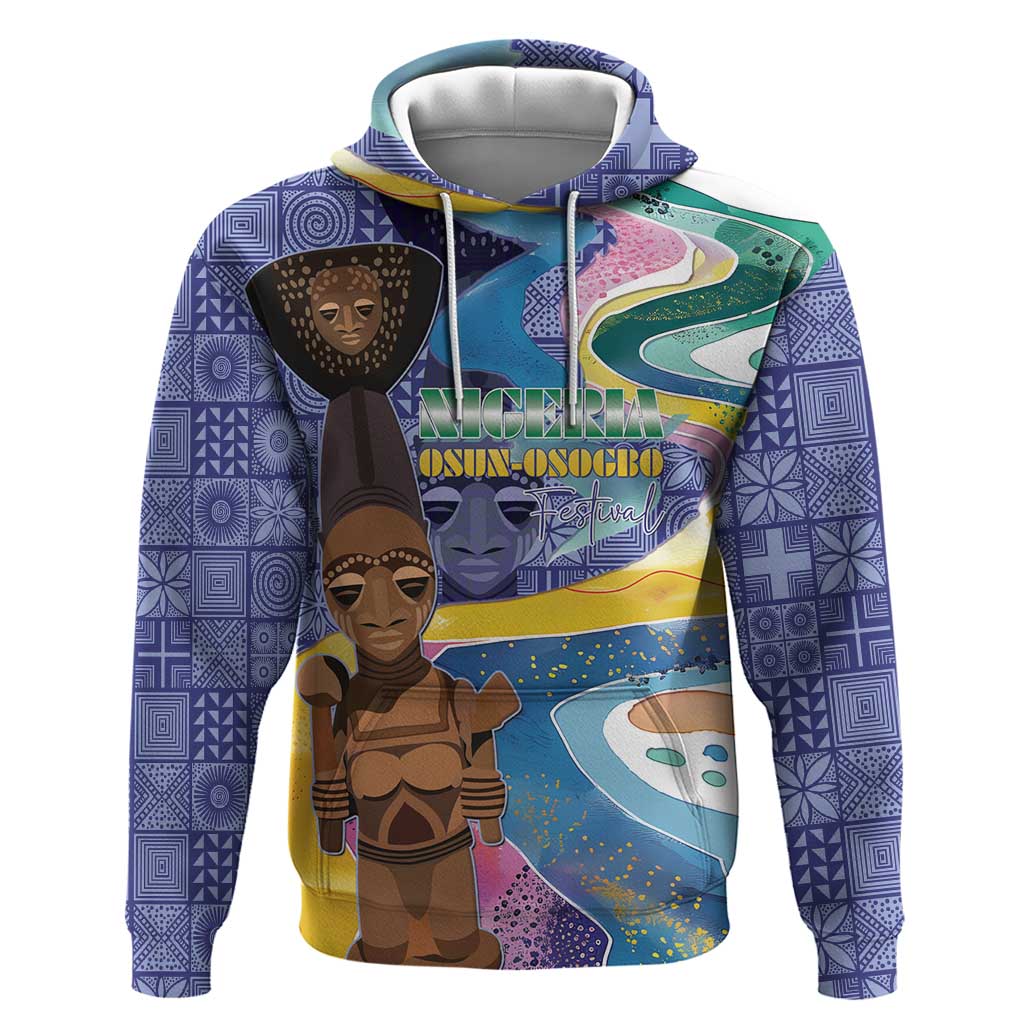 Nigeria Osun-Osogbo Festival Hoodie Oshun God - Yoruba Pattern LT15